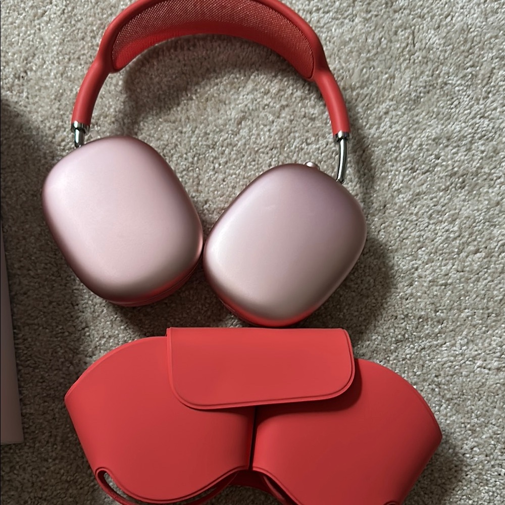 Apple Pink Headphones